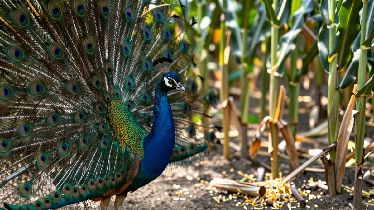 Indian Peafowl's Expanding Range Sparks Conflict with Farmers in Eastern Himalayas