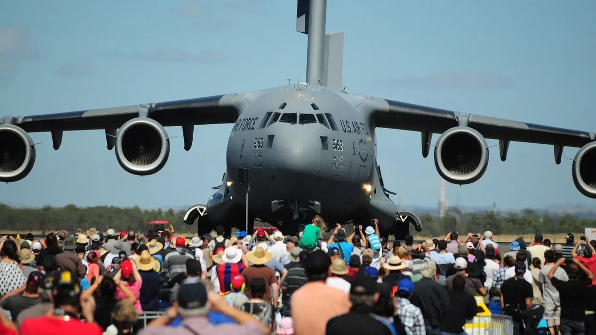 Ramstein Air Base in Germany is coordinating a massive C-17 airlift operation to support the US military buildup in the...