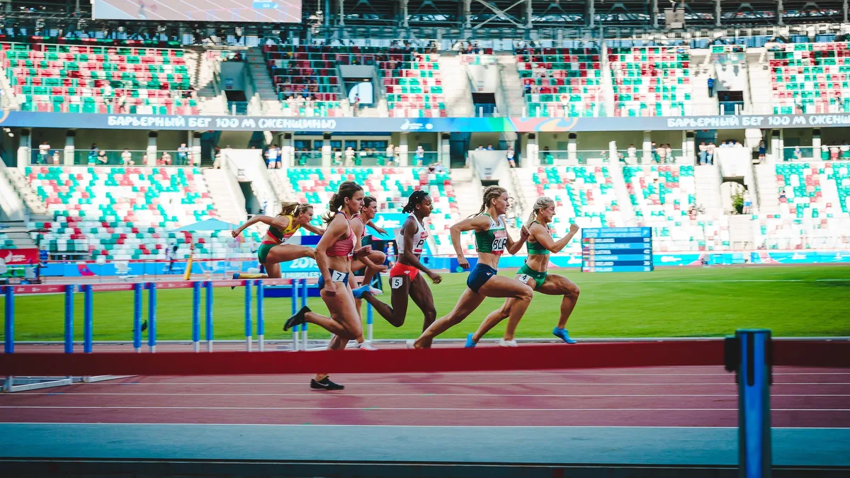 The ATHLOS women's-only professional track series holds its third event in London, featuring Olympic champions, Tiffany & Co