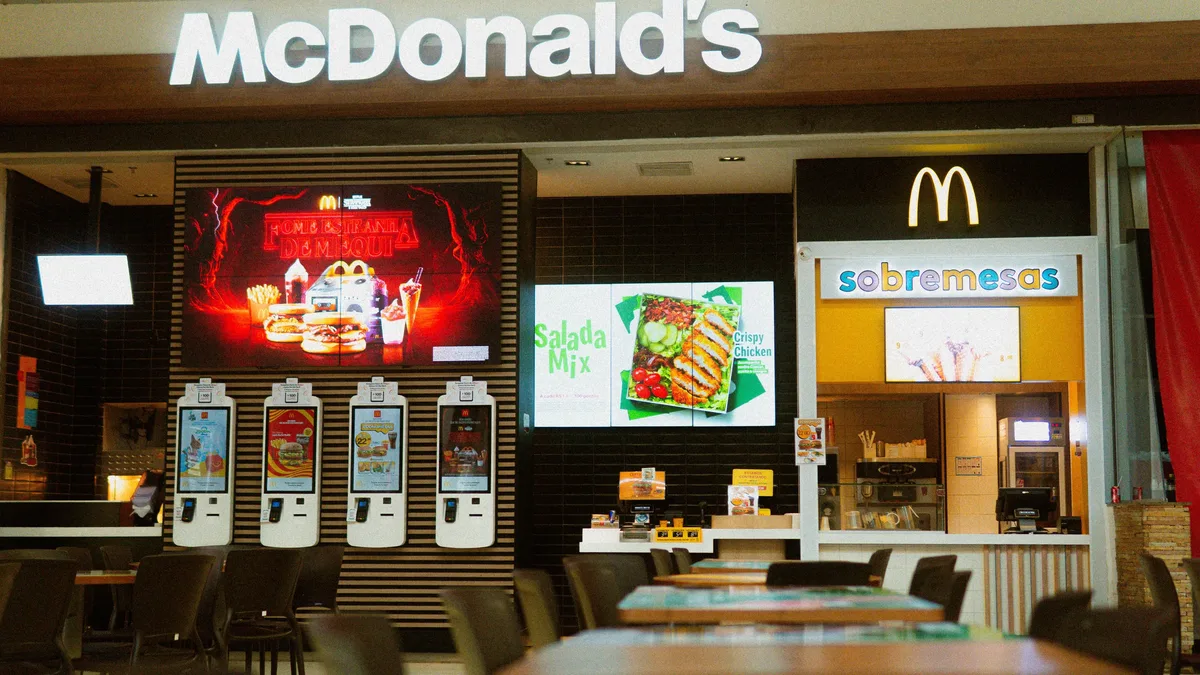 Food & Drink: McDonald's 1982 Spaceship Happy Meal promo featured toys in split-apart flying saucers with sticker sheets
