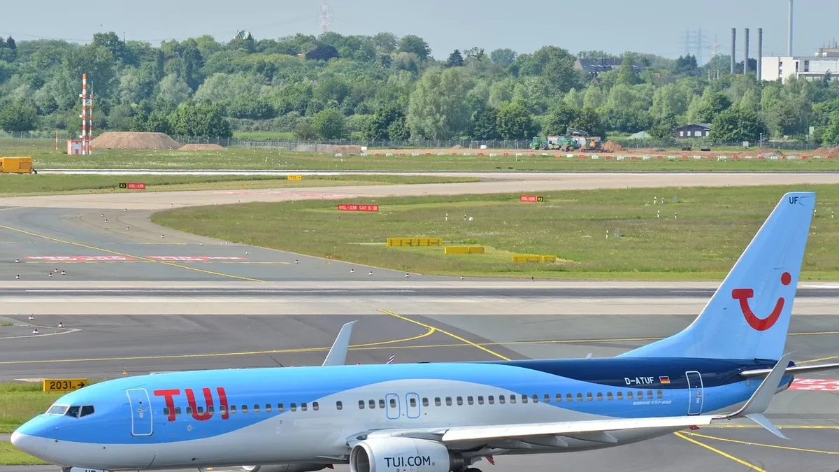 A TUI fly Boeing 737 MAX 8 from Palma to Düsseldorf diverted to Ibiza due to a weather radar malfunction, arriving over...