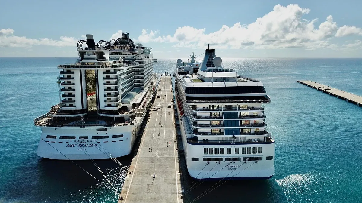 Curacao's cruise port in Willemstad features two terminals, the Mega Pier and Mathey Wharf, handling major lines like...