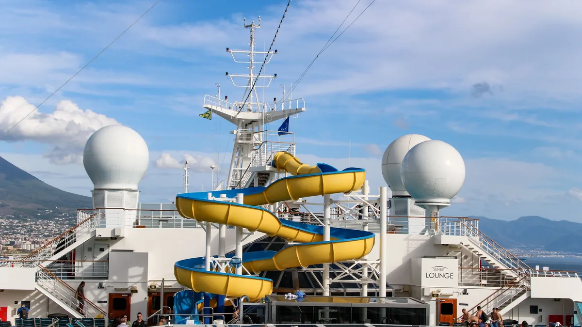 Norwegian Sky concluded its final voyage for Norwegian Cruise Line with several onboard venues closed or operating on a...