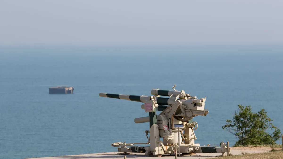 A US Navy developmental test of the land-based Harpoon Coastal Defense System (HCDS) resulted in a direct hit on a target...