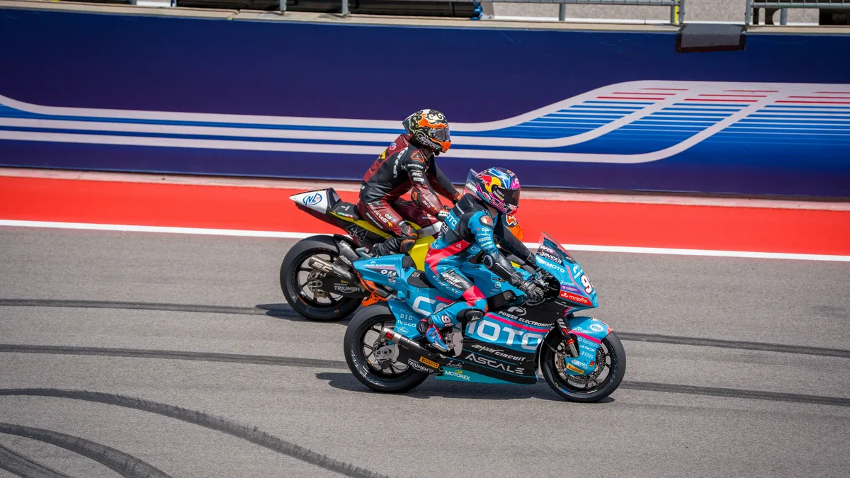 MotoGP rookie Diogo Moreira was the top Honda finisher at the Aragon Grand Prix, earning praise from rival Enea...