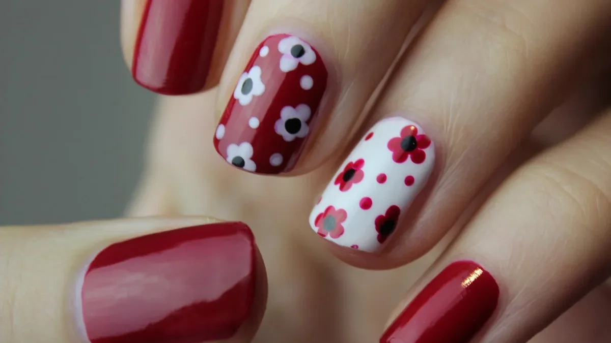 New York Fashion Week's Spring/Summer 2027 shows featured five key nail trends, from vertical stripes to cherry red...