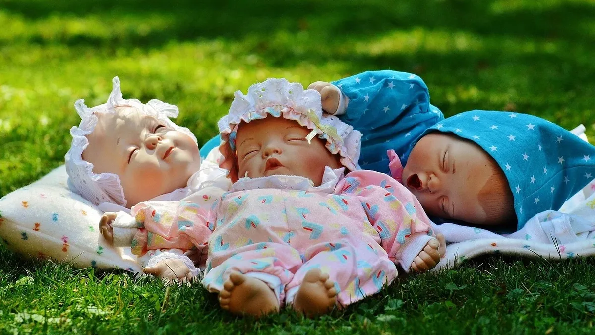 Growing: Babies, three, sleep, eyes closed, peaceful, cute. Small Business