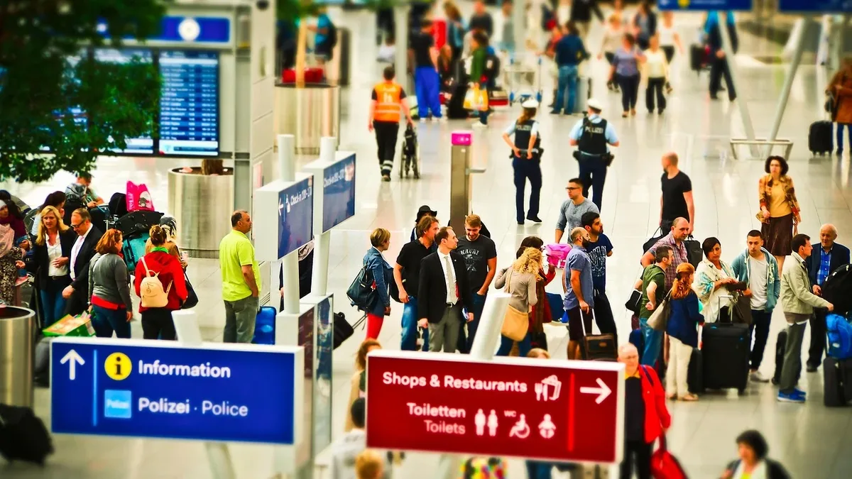 United Airlines is piloting a service at Newark Airport allowing passengers to order food and essentials via its app for...