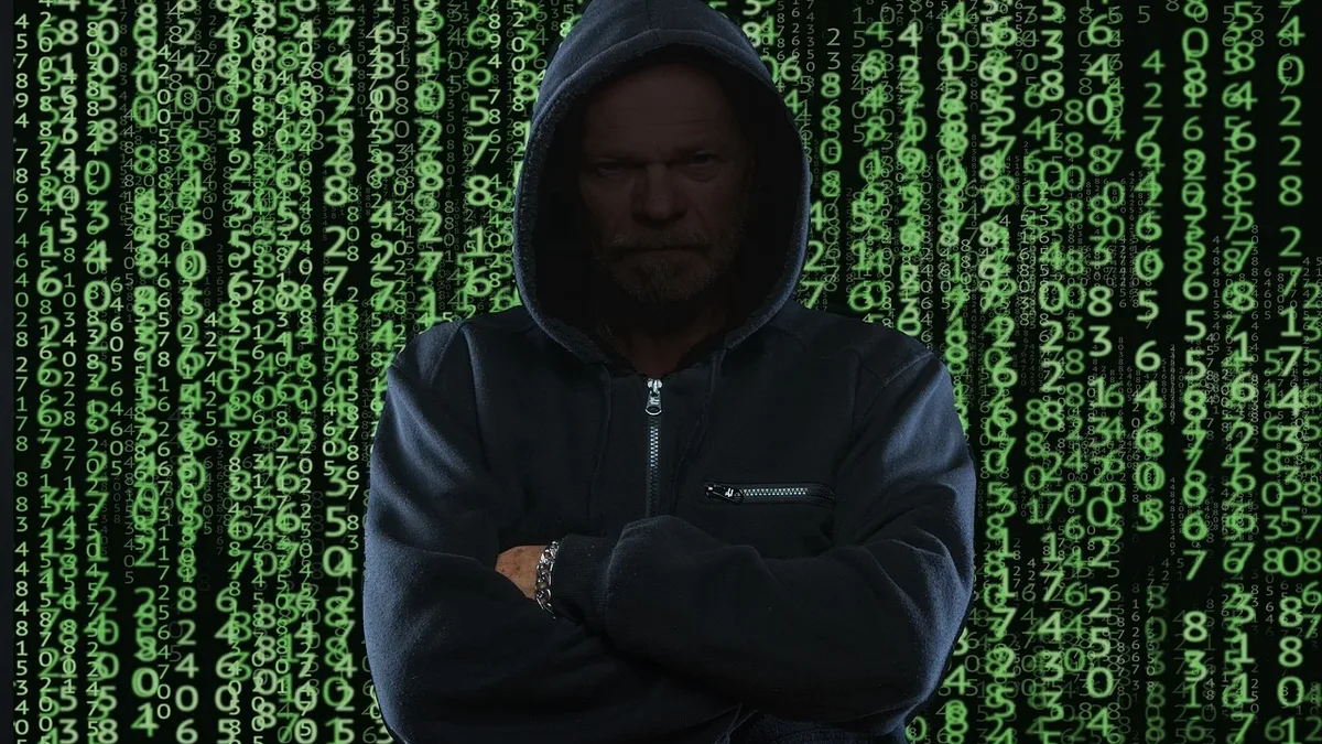 Threats: Cyber security, hacker, code, fraud, technology, cyber.